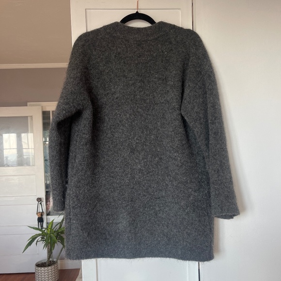 Sezane Long Mohair/Wool Blend Cardigan jacket - Picture 4 of 4